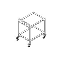 Divu līmeņu servisa ratiņi 750 mm