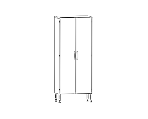 Напольный шкаф 600 мм INOX BALTIC PRK-800