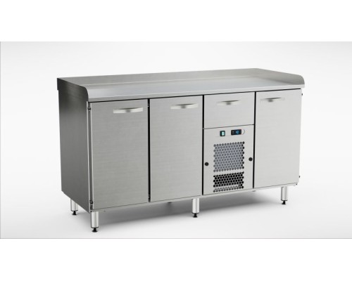 Стол для приготовления пиццы 1600 мм, 3 дверцы, 1 ящик INOX BALTIC PZK-1631