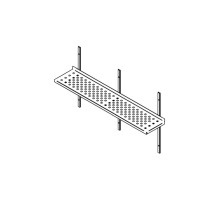 Wall shelf 1600×400mm perforated