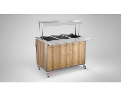 Bufete ar aukstu izlietni 1200 mm INOX BALTIC KSB-1200