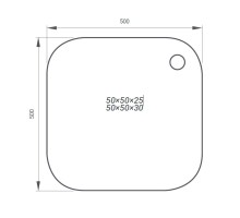 Раковина 500x400 H250
