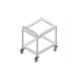 Three tier service trolley kv-112/3, Inox baltic, KV-112/3