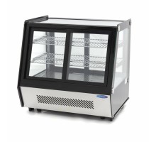 Vitrīna ledusskapis - 125L - 71cm - priekšējās un aizmugurējās bīdāmās durvis