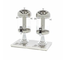 Диспенсер для напитков - 2 x 8 л - центральная охлаждающая трубка - работает без питания