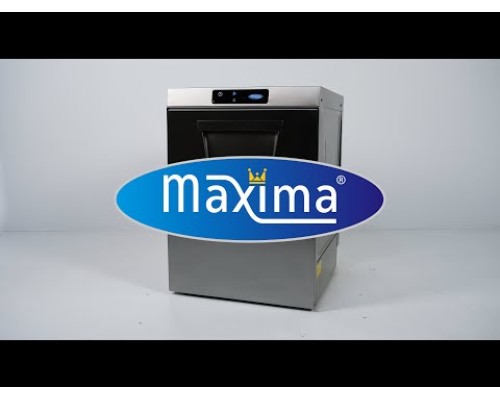 50 x 50 cm trauku mazgājamā mašīna - ar iztukšošanas sistēmu, skalošanas palīgierīci un ziepju sūkni - digitālais displejs - 400 V, Maxima, 09211007