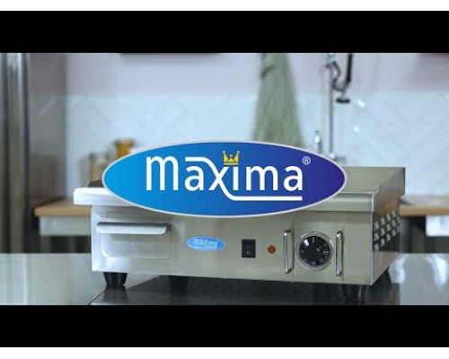 Сковорода - гладкий хром - 36 см - включая поддон для сбора капель, Maxima, 09365162