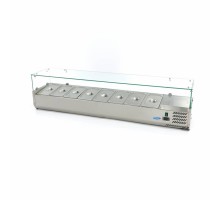 Uz galda priekšgala ledusskapis - 180 cm - Ietilpst 8 x 1/3 GN.