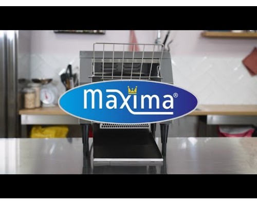 Grauzdēšanas konveijers - 300 šķēles/h - regulējams ātrums - ar drupatas paplāti, Maxima, 09300056