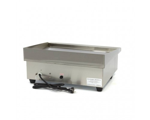 Griddle - Smooth - 55cm - incl Drip tray, Maxima, 09300065