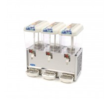 Dzērienu izplatītājs - 3 x 18L - Elektrisks - iekļauts maisīšanas mehānisms