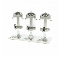 Dzērienu dozators - 3 x 8L - centrālā dzesēšanas caurule - darbojas bez strāvas padeves