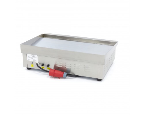 Grillis - Hromēts, gluds - 73cm - ar pilienu paplāti - 400V, Maxima, 09365164