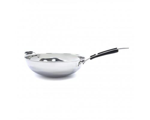 Wok panna - Ø36cm - Nerūsējošais tērauds - Indukcija, Maxima, 09371060, Wok plītis Pirkt Wok panna - Ø36cm - Nerūsējošais tērauds - Indukcija, Maxima, 09371060