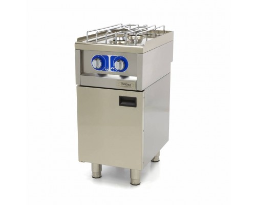 Komerciālā plīts - 2 degļi - viengabala - 60 cm dziļumā - gāzes plīts, Maxima, 09391510