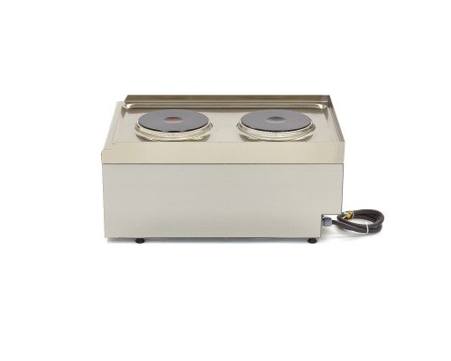Komerciāla plīts - 2 degļi - viengabala - 60 cm dziļumā - elektriskā, Maxima, 09391550