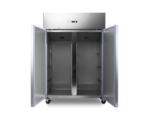 Ledusskapis - 1200 litri - 6 regulējami plaukti (2/1 GN) - uz riteņiem - nerūsējošais tērauds, Maxima, 09400010, Ledusskapji un aukstuma skapji Pirkt Ledusskapis - 1200 litri - 6 regulējami plaukti (2/1 GN) - uz riteņiem - nerūsējošais tērauds, Maxima, 09400010