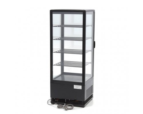 Attēla ledusskapis - 98L - 43 cm - melns, Maxima, 09400811, Atdzesēta vitrīna Pirkt Attēla ledusskapis - 98L - 43 cm - melns, Maxima, 09400811