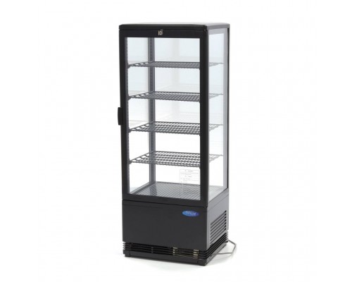 Attēla ledusskapis - 98L - 43 cm - melns, Maxima, 09400811, Atdzesēta vitrīna Pirkt Attēla ledusskapis - 98L - 43 cm - melns, Maxima, 09400811