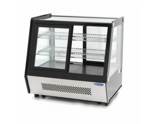 Display Fridge - 125L - 71cm - Front and Rear Sliding Doors, Maxima, 09400847, Showcase for Pastry Buy Display Fridge - 125L - 71cm - Front and Rear Sliding Doors, Maxima, 09400847