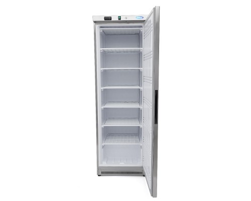 Saldētava - 400L - 6 fiksēti plaukti - nerūsējošais tērauds, Maxima, 09405017, Vertikālie saldētavu skapji Pirkt Saldētava - 400L - 6 fiksēti plaukti - nerūsējošais tērauds, Maxima, 09405017