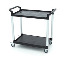 Servēšanas ratiņi - 2 plastmasas plaukti - 103 x 50,5cm