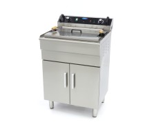 Fritēze - 35L - 1 grozs - ar iztukšošanas krānu - 400V