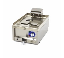 Fritēze - 10L - 1 grozs - ar iztukšošanas krānu - 400V