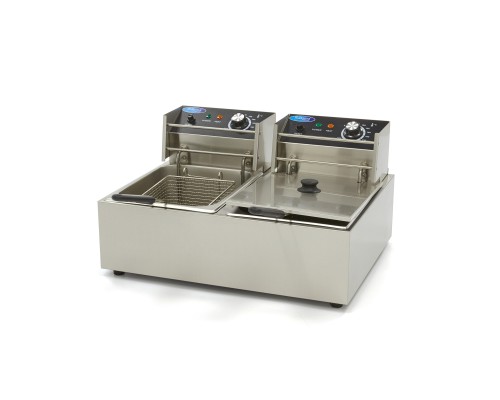 Fritēze - 2 x 6L - 2 grozi - līdz 2,4 kg frī kartupeļu, Maxima, 09364951