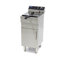 Deep Fryer - 16L - 1 Basket - with Drain Tap and Stand - 400V