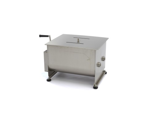 Gaļas maisītājs - 40L - 35kg gaļas - dubultā ass - manuāls, Maxima, 09368001
