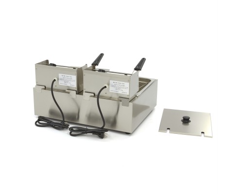 Fritēze - 2 x 6L - 2 grozi - līdz 2,4 kg frī kartupeļu, Maxima, 09364951