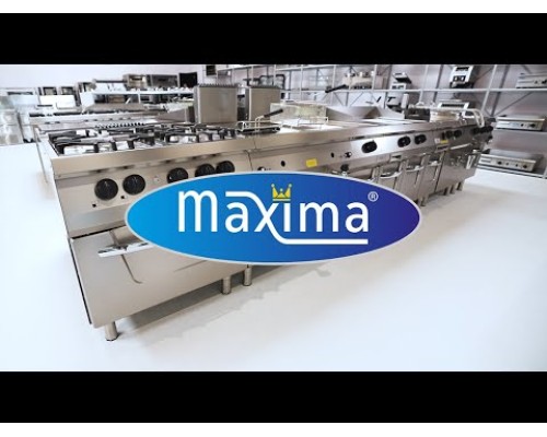Сверхмощная сковорода - 50 л - Двойной блок - Глубина 70 см - Газ, Maxima, 09396012