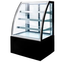 Konditorejas skapis CLARA S90 S-90cm G-70 cm H-140 cm melns N