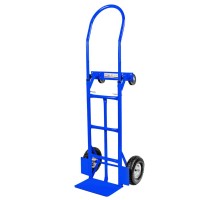 2-vienā transporta kravas ratiņi ar dzirnaviņu, zili, 250 kg, kartons N