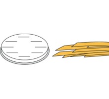Pasta nozzle disk ø 50 mm fettuchine, Neumärker, 06-50742-09