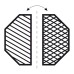 Half cast iron grid, Diamant Grill, 17-80500