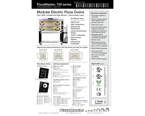 Pizza oven PM725E