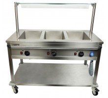 Bain Marie trolley model BTS-3 - Bain Marie kravas karieta modelis BTS-3