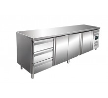 Dzesēšanas galds ar 3 durvīm un 1x 3 palodze komplektu, modelis KYLJA 4130 TN