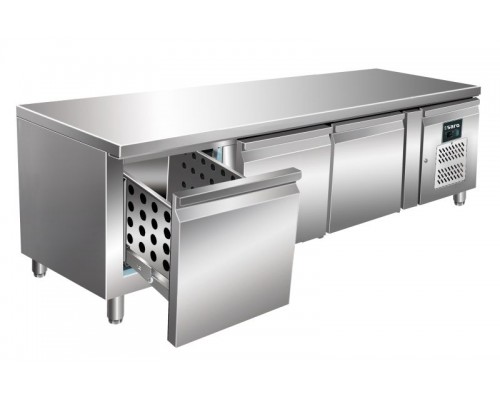 ledusskapī zem galda ar plauktiem, modelis UGN 3100 TN-3S., SARO, 323-3115, Sagatavošanas galds Pirkt ledusskapī zem galda ar plauktiem, modelis UGN 3100 TN-3S., SARO, 323-3115