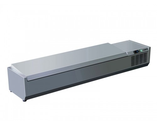 Refrigeators Galda Top Display ar vāku - 1/3 modelis VRX 2000 S/S, SARO, 323-3148, Sastāvdaļu vitrīna Pirkt Refrigeators Galda Top Display ar vāku - 1/3 modelis VRX 2000 S/S, SARO, 323-3148