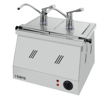 Bainmarie 2 x 1/4 un 2 x 1/6 ar pumpas galvu modeļa BM-0214