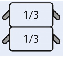 Набор корзин для макарон E7/CPCEXE: 2 x 1/3 GN
