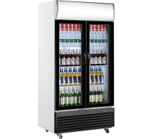 pudeļu dzesētājs ar nojumēm - 2 durvju modelis GTK 800