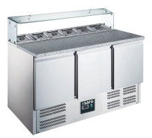 Picas gatavošanas galds ar stikla virsmu, modelis EPS 903 G