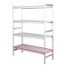 Alumīnija plaukts ar plastmasas režģiem 475X1330Mm, SARO, 480-1120