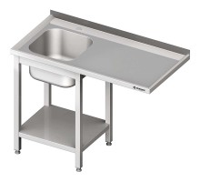 Table with one sink (left) and with space for a refrigerator or dishwasher 1900x700x900 mm welded, Stalgast, 980967190S