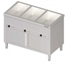 Stationary bainmarie, with cabinet, three-chambers ( n ), Stalgast, 982316108