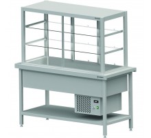 Standing unit with a cooling display, type ss, 1570x750x1680 mm, Stalgast, ST114151